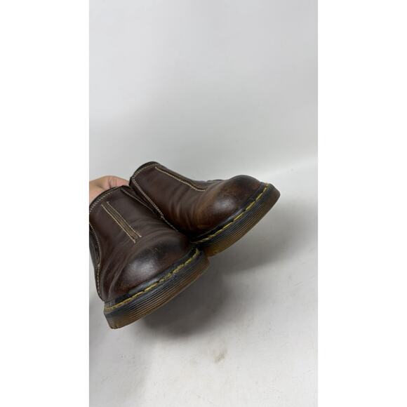 Dr. Martens England Men’s Sz 9 US Brown Leather Slip On Loafers Shoes 9729 main image 11